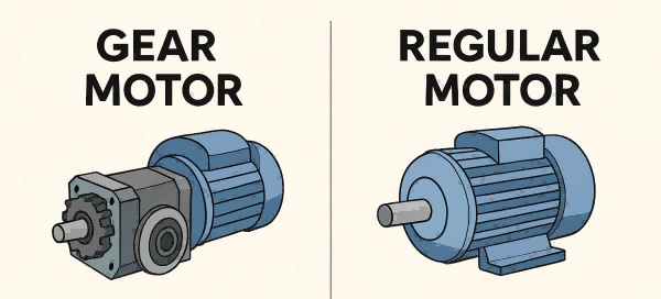 Difference Between a Gear Motor and a Regular Motor