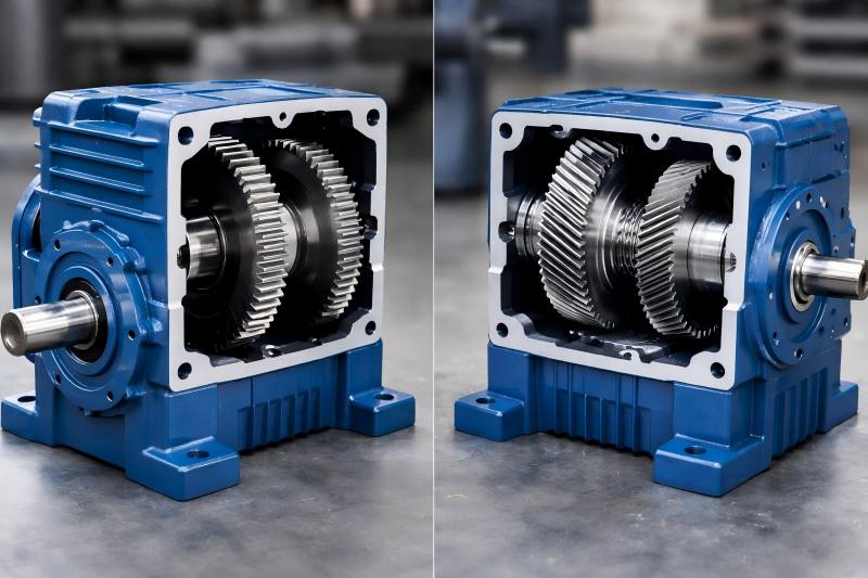 Spur Gearbox vs. Helical Gearbox