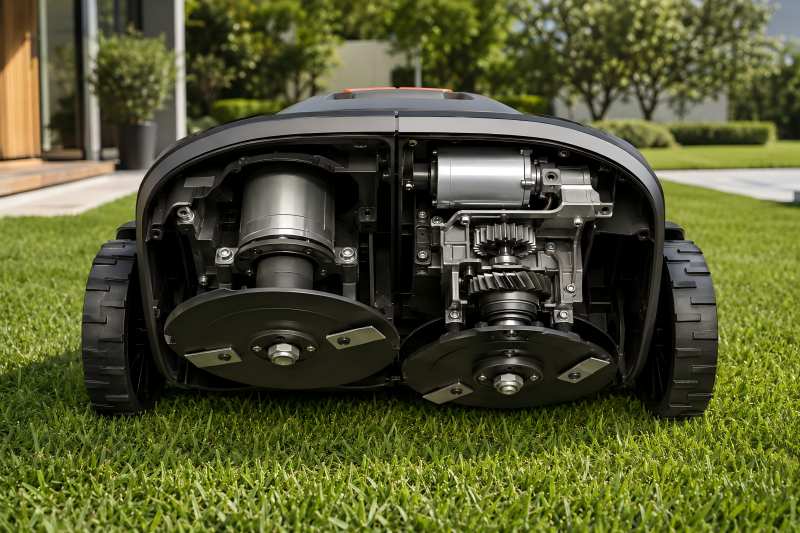Direct-Drive vs Geared Cutting Motors for Mower Robots