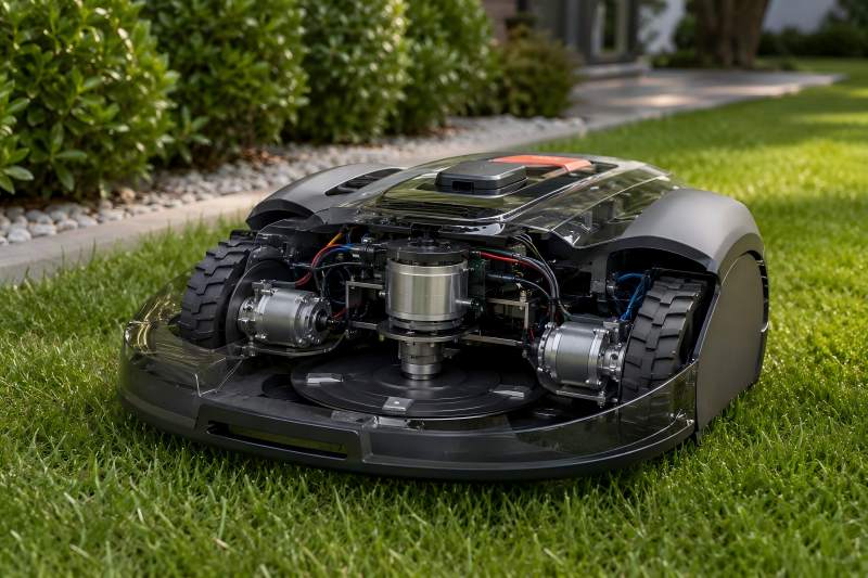 How Many Motors Does a Robotic Lawnmower Need