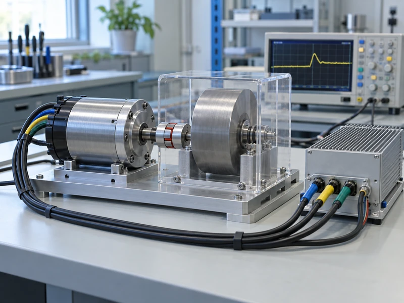 BLDC motor and controller on a regenerative braking test bench BLDC motor and controller on a regenerative braking test bench