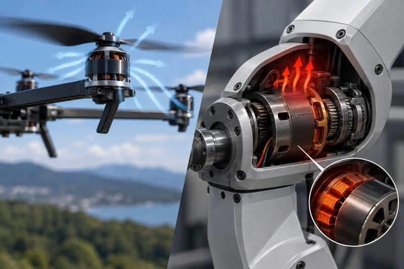 Drone BLDC Motor Overheats in a Robot Actuator