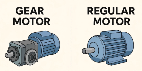 Difference Between a Gear Motor and a Regular Motor